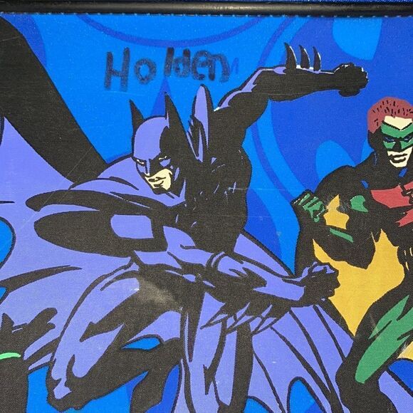 Vtg 1995 BATMAN FOREVER Luggage Suitcase DC Comics - Picture 5 of 8